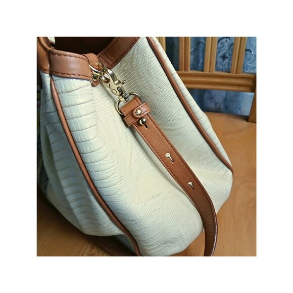 Brahmin Elisa Satchel Hobo Purse Bag – Yellow Canyon (Rare Colorway) - Picture 7 of 10